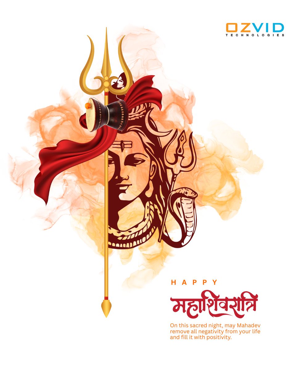 On this sacred night of Mahashivratri, may Lord Shiva bless you with strength, clarity &amp; inner peace. Let divine energy guide your path.

OZVID Technologies wishes you a happy Mahashivratri!

#ozvid #Mahashivratri #MahaShivaratri2026 #shivratri2026 #HarHarMahadevॐ
