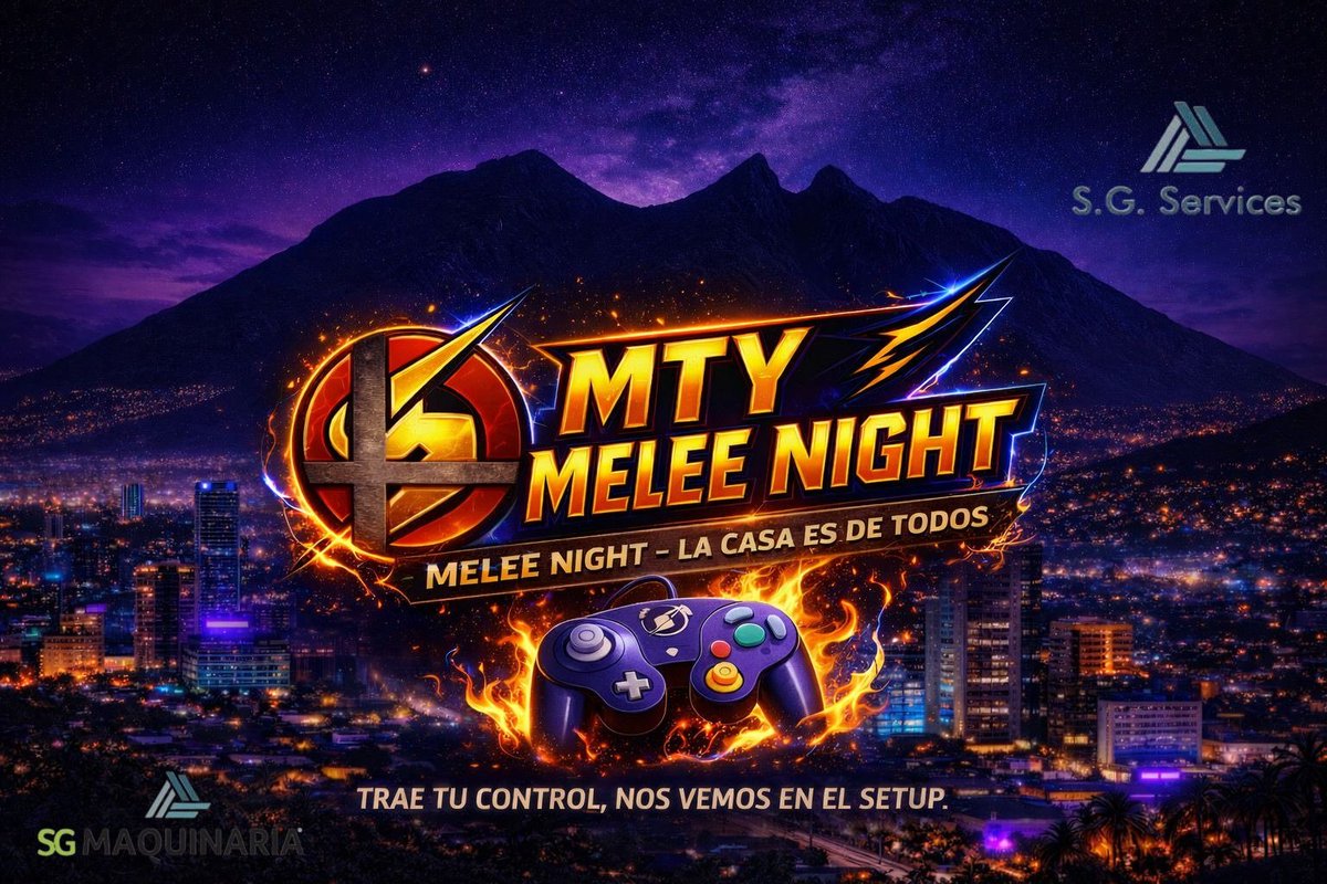Registro abierto para MTY Melee Night

Venue: 50 Pesos
Melee: 50 Pesos

💰3000 Pesos de premio para 🥇 Primer Lugar

🌮Tacos
🍔Hamburguesas

Horarios, ubicacion, registro y mas informacion aqui abajo

start.gg/tournament/mty…