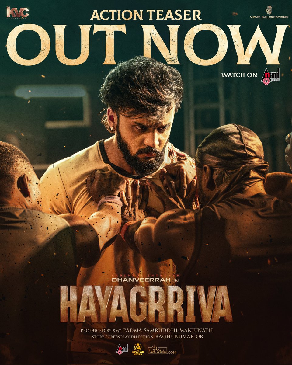 aanandaaudio's tweet photo. The Power Packed Massive Action Teaser is Out Now 🔥🔥
🔗 https://t.co/t1khW6lHMR
#Hayagrriva #samruddhifilms #kvcproductions #viratsaicreations
@Dhanveerahh @itssanjanaanand @SamManjuJDS @raghukumar_or @aanandaaudio #AnandAudio https://t.co/fv5G5DENnH