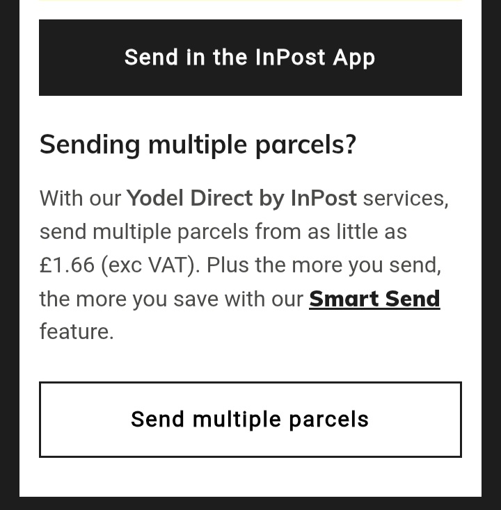 YodelOnline's tweet photo. Yodel by InPost | UK Parcel Courier &amp; Delivery Service | Yodel by InPost 
Send a parcel with InPost.  Send small , medium &amp; large parcels when you send to a locker or shop in the InPost 
https://t.co/ciY5vJdCqE https://t.co/BeFVDJ6WZZ