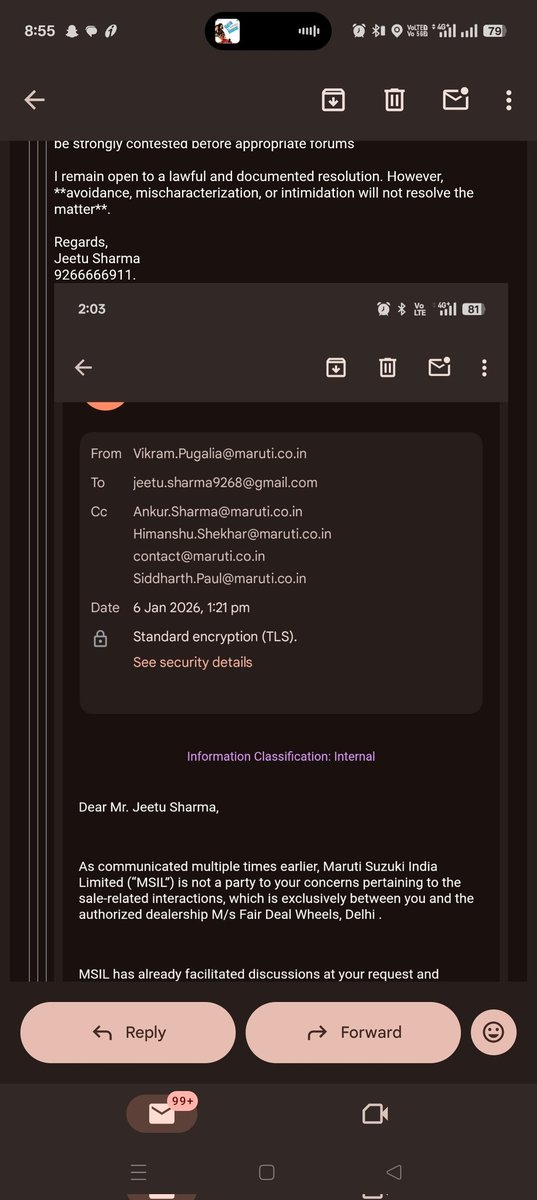 sharma9268's tweet photo. @Maruti_Corp Trust is built in years, lost in months.
5+ months since complaint.
No reply on email. No response on Twitter. No resolution.
Commercial vehicle idle. EMIs running. Livelihood impacted.
Is silence the new customer service standard?
Accountability awaited. @CVRAMAN61
@Maruti_Corp https://t.co/wO5pfK16ES