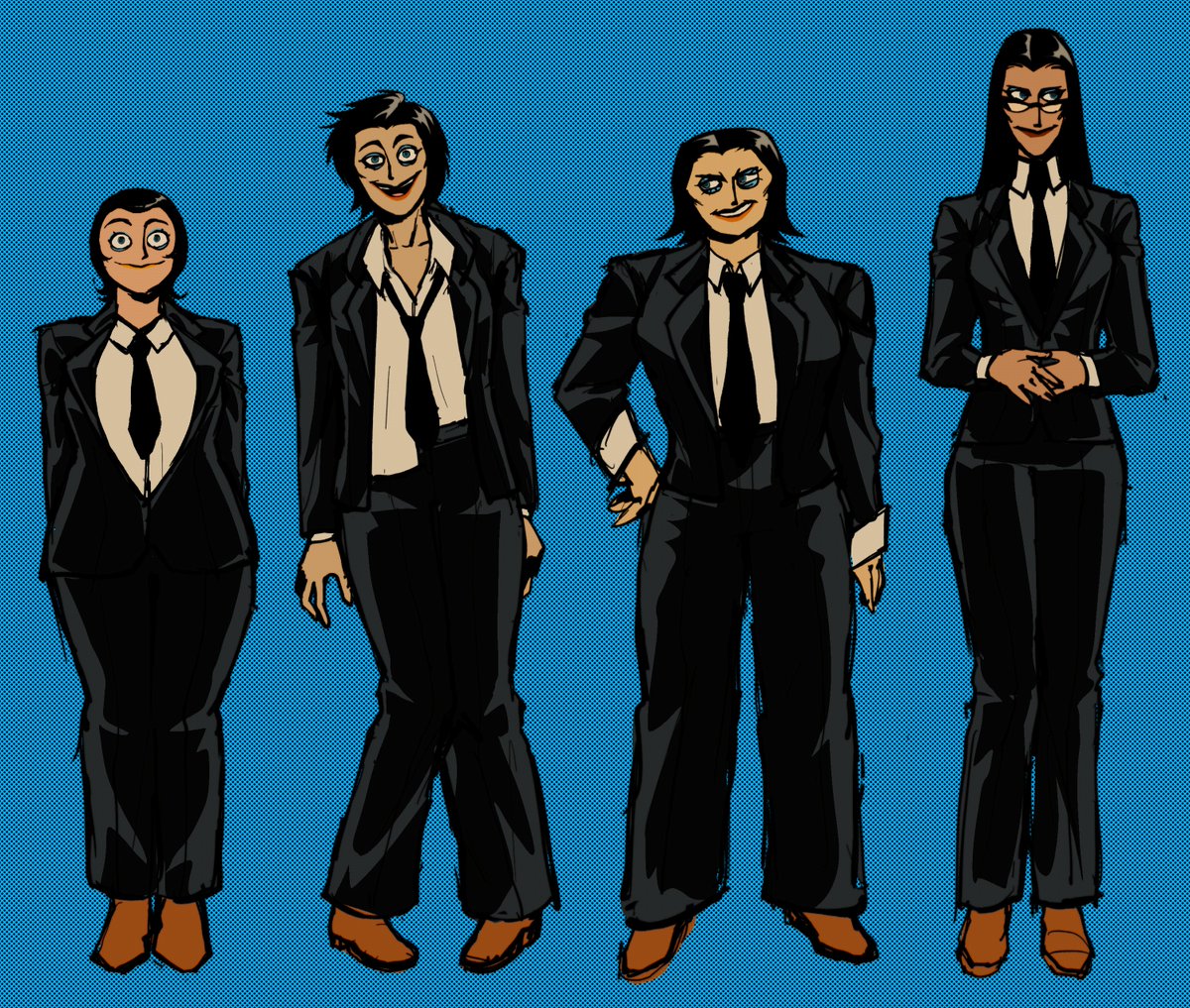 febreezy_lalala's tweet image. I’m artblocked on jojo content rn so here is um that group of birds from that one movie