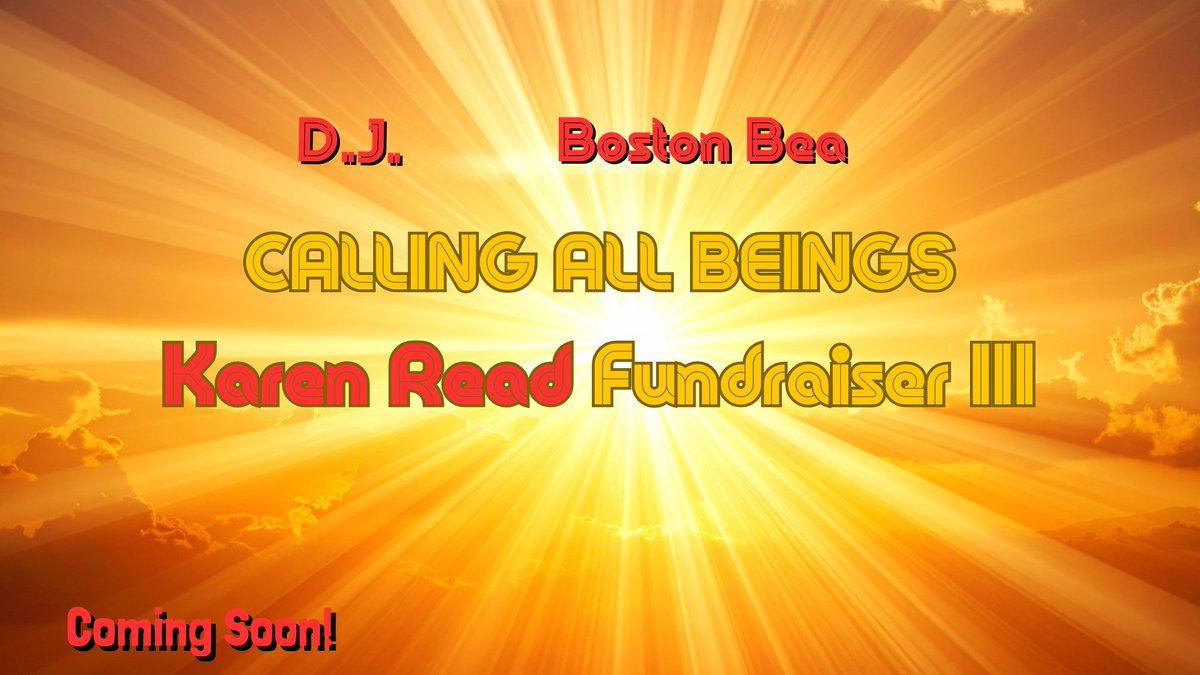 #KarenRead Fam: Karen Read Fundraiser III on <a href="/CallingBeings/">CallingAllBeings</a> w/<a href="/Boston_Bea/">Boston Bea</a>  and a whole slew of guests coming next week!
  Looking forward to seeing your smiling avatars in the chat and on screen :) 

Artwork looks empty now, but guests will be filled in around us :)