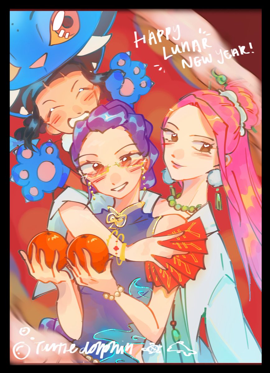 HAPPY CNY!! 新年快乐，龙马精神！🍊🧧#KPOPDEMONHUNTERS #Polytrix #cny