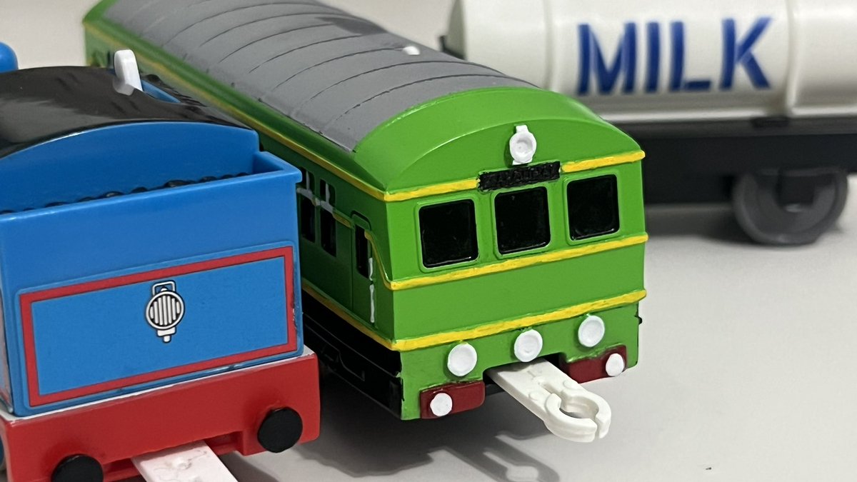 PlarailThomas's tweet image. Here’s my Custom Plarail Daisy! #tomy #plarail #trackmaster
