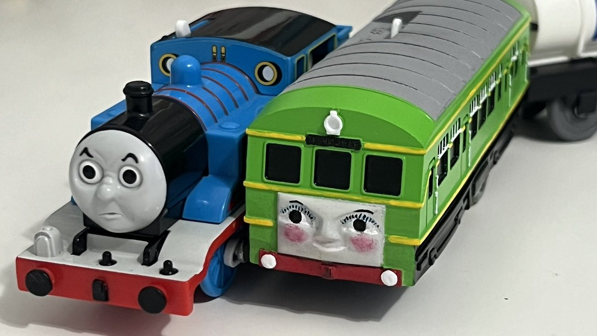 PlarailThomas's tweet image. Here’s my Custom Plarail Daisy! #tomy #plarail #trackmaster