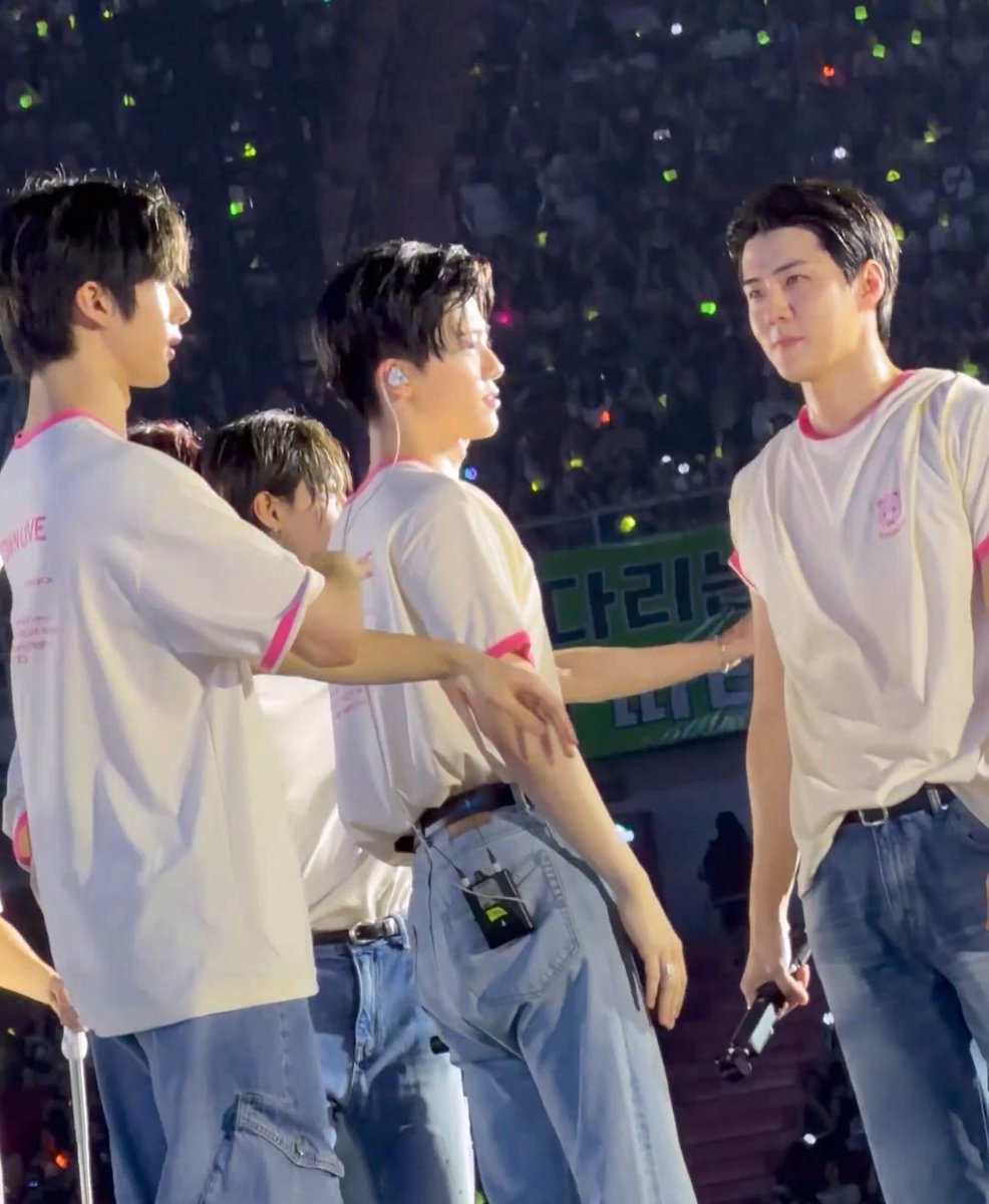 A chick 🐥 looking fondly at a baby chick 🐣🥺🥺🥺🥺