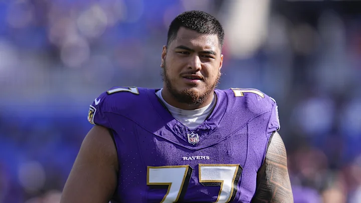 koestreicher34's tweet photo. The calculated market value for Ravens G Daniel Faalele in free agency is $10.5M per year, per @spotrac

Spotrac's market value deal for Faalele is a two-year, $21M contract https://t.co/fvWpVBCBBq
