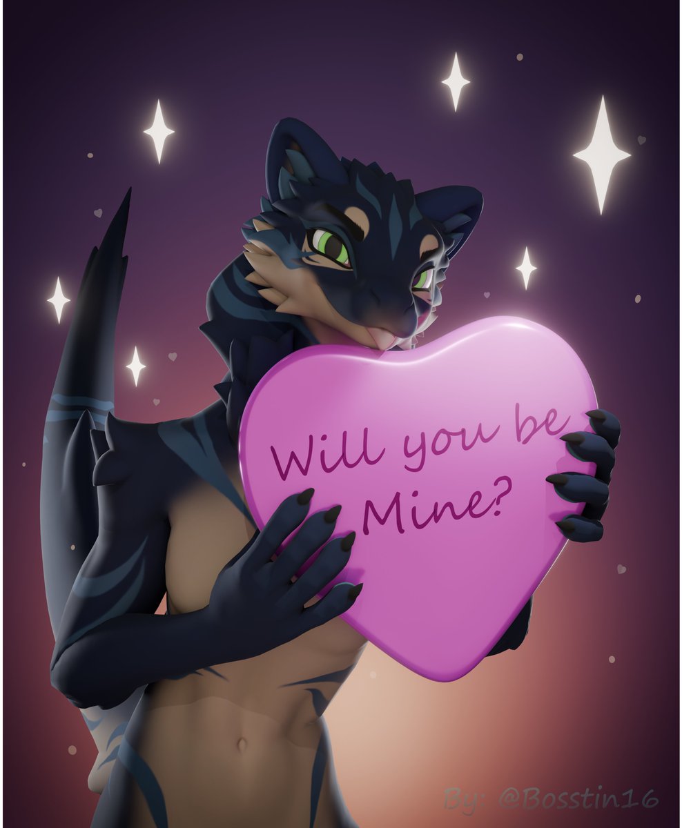 "Will you be Mine?"

Happy valentines day going out to <a href="/dstayton1/">dstayton </a> and <a href="/ProtoFeveren/">Feveren</a>.

#3DRender #Avali #VRChat #blender