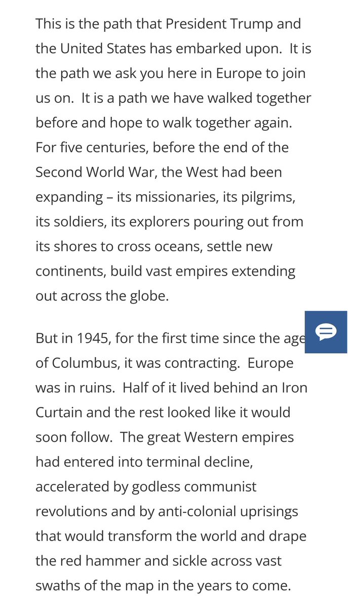 Finally got to read Rubio's speech in Munich: it is one of the most revisionist and imperialist speeches I've ever seen a senior American official make, and that's saying something.

The man literally laments the outcome of WW2 because it marked the end of the era during which