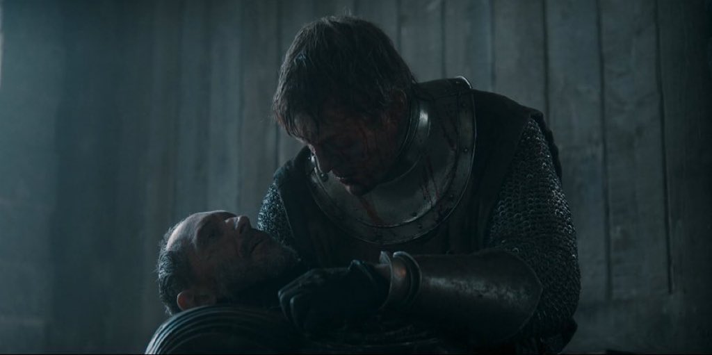 trytcx's tweet image. Baelor dying in Dunk's arms right after Dunk swore to serve him just like Renly dying in Brienne's arms after she swore to serve him... 
#AKnightOfTheSevenKingdoms