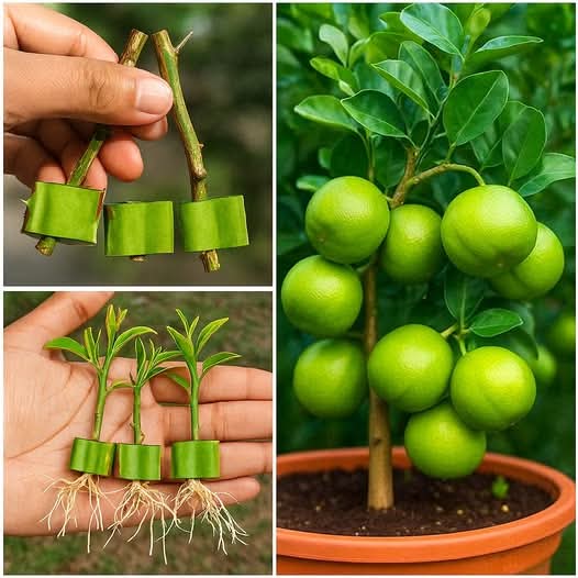 If you’re a real farmer, you know this secret 🌱
From a simple cutting to a fruit-loaded tree in a container 
Why buy seedlings every season when you can multiply your own?
Are you propagating your citrus or still waiting for the market? #CitrusFarming