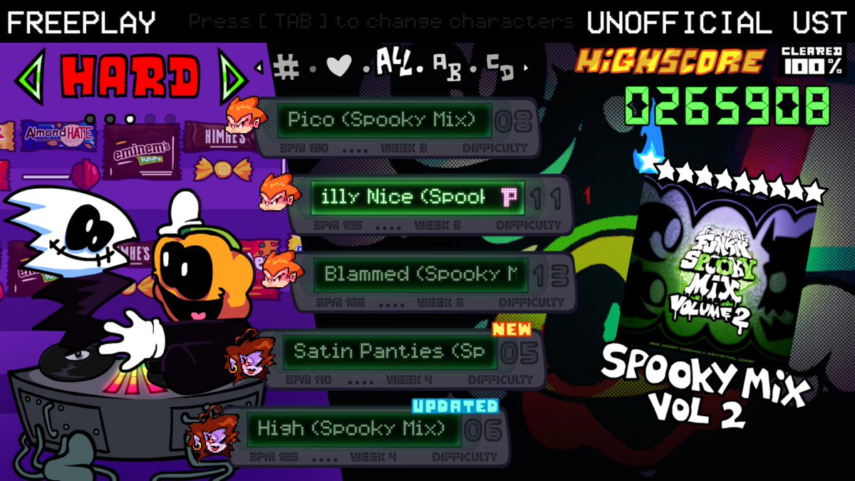 que belleza de jugar esta hermosa cancion como 63 veces todo el dia....y porfin le saque una P >w0
jsjsjsjsjsjss
mejoro cada dia mas >w<
#TheDogJT
#fnfspookymix
#fnfmods