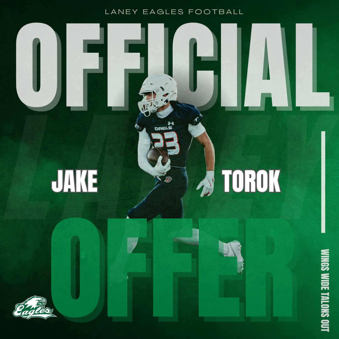 torok_jake's tweet photo. Blessed and truly grateful to receive an offer from @LaneyCollegeFB. Thank you @QBcoachP for the opportunity and belief in me. Excited to keep building. #AGTG 🙏 https://t.co/WMbEwLvbJ4