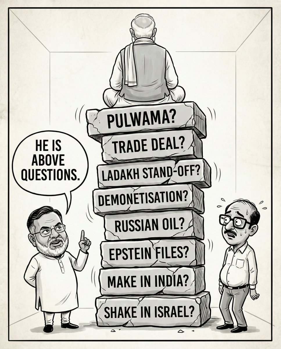 Newton's 56th law of motion:

When a leader doesn't take gravity (of a situation) seriously, he can rise above questions.