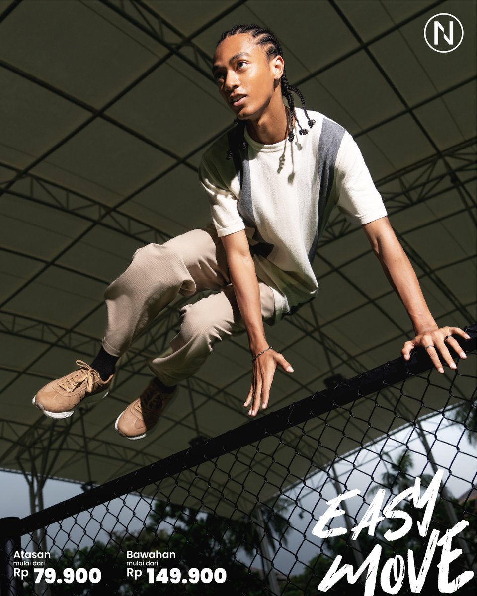 Hari libur masa cuma dipakai buat bengong, sih? 🙃 Move, guys, move! 🏃‍♂️🏃‍♀️  Outfitnya wajib pakai koleksi Easy Move dari Nevada yang bikin kamu nyaman bergerak ke mana saja! 😎