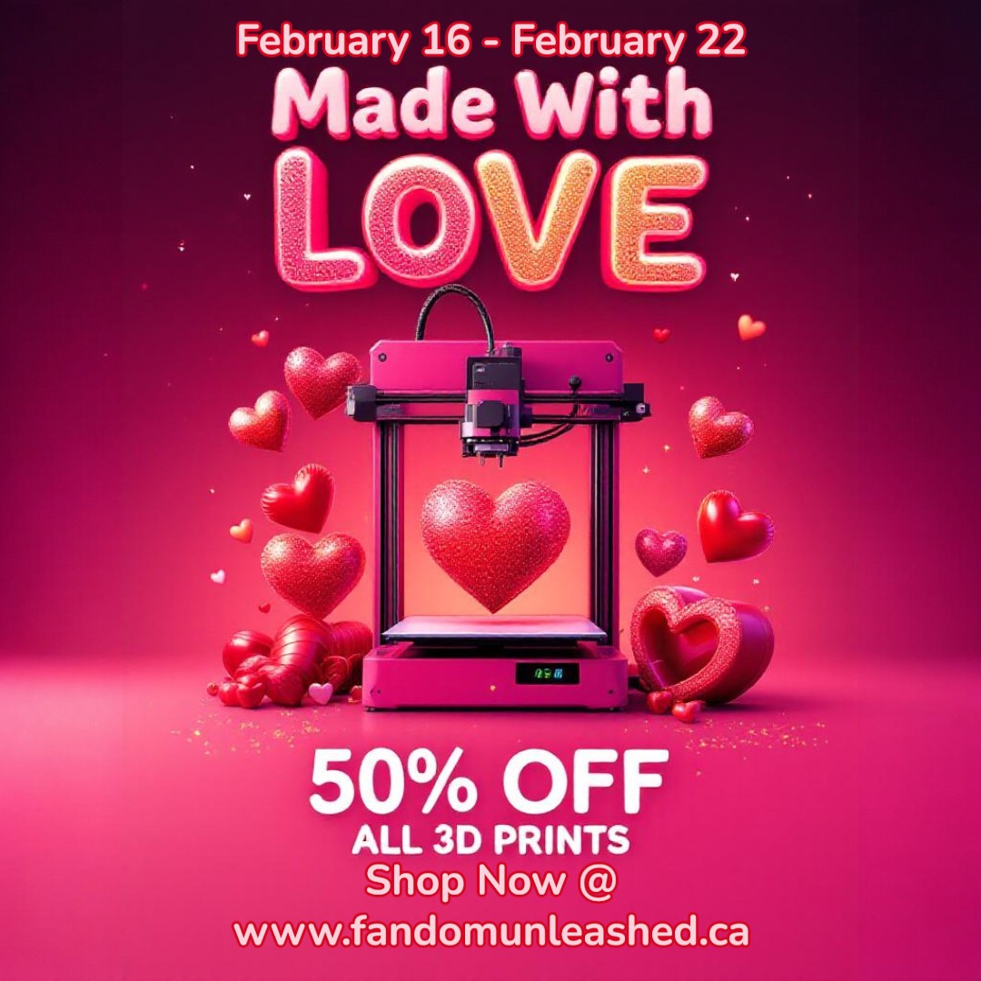 FandomUnleashed's tweet photo. ❤️ Made With Love ❤️
Feb 16–22
Enjoy 50% OFF all 3D prints for a limited time!

Crafted with care and creativity, now at half the price.

🛒 https://t.co/MQV10Pqt7B

📍 404 &amp; Steeles Flea Market (aisle 400/500) https://t.co/I9L3kxdHvV