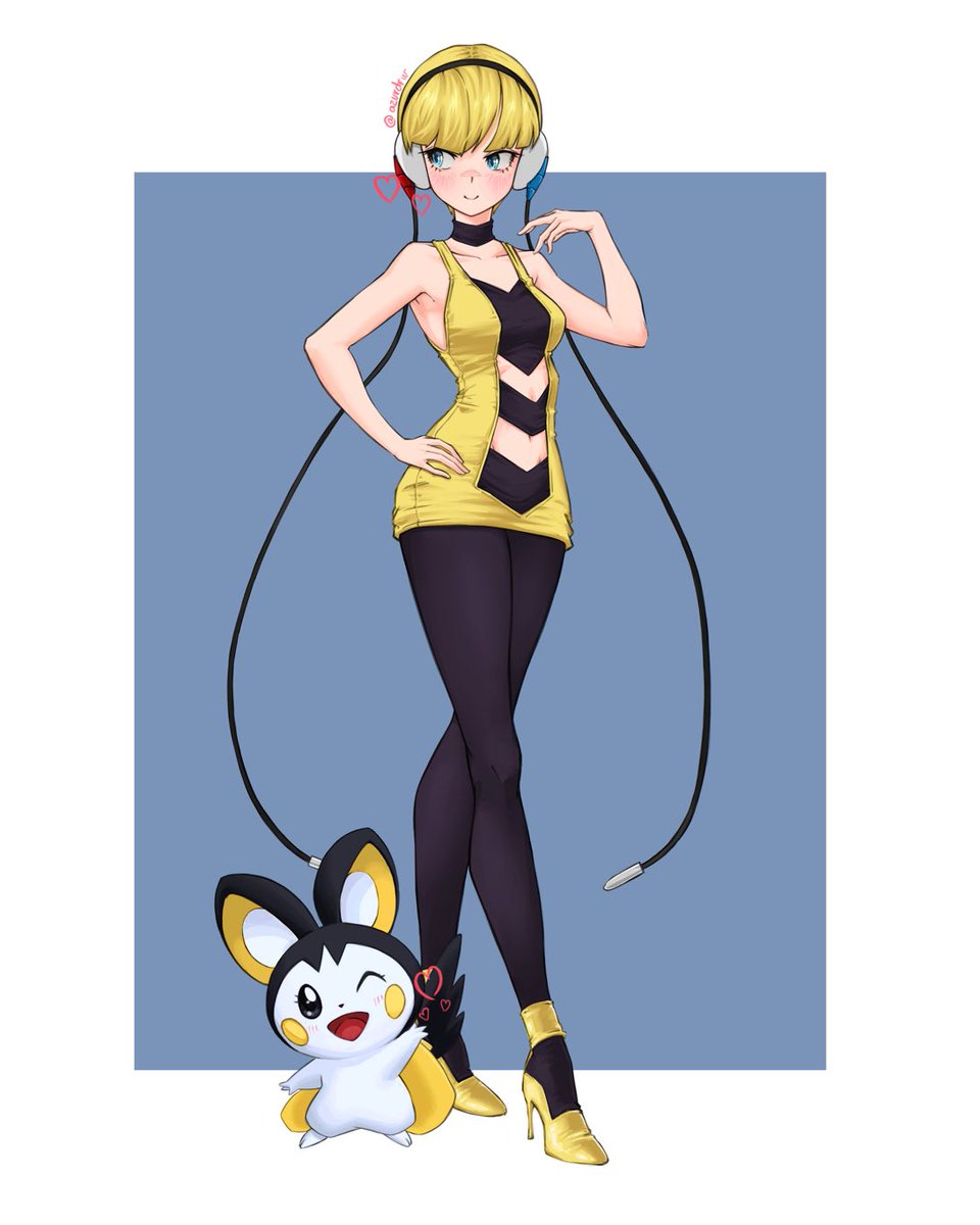 Así quedó, quería agregar rayos y detalles de pasarela por eso de que es modelo, pero no me dió tiempo jaja
En todo caso quedó bien c:
Vamos a la mitad, quería dibujar personajes de spinoffs y otros juegos, pero si dibujo algo de las 9 gen me quedo satisfecho

#drawing #Pokemon