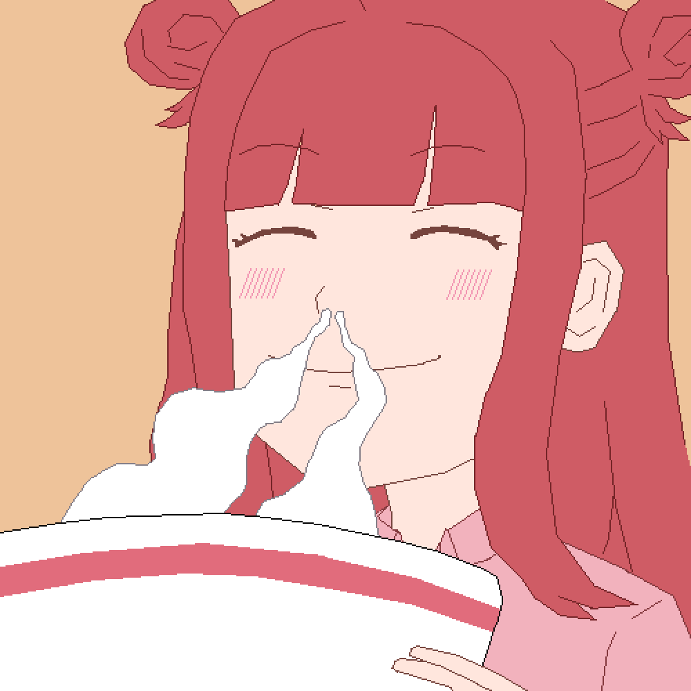 みこちゃん、ごはん食べヨ！（領域展開） #みことアート #春歌みこと