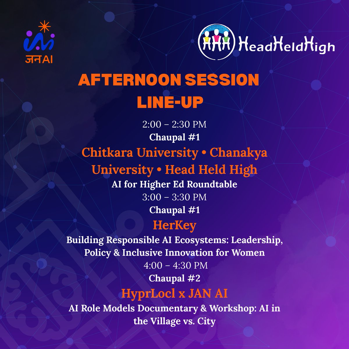 The final schedule for 16 February is here.  Join us at the JAN AI Pavilion for a day of conversations, showcases, and workshops led by our partners — exploring AI in education, inclusion, rural innovation, and responsible ecosystems.