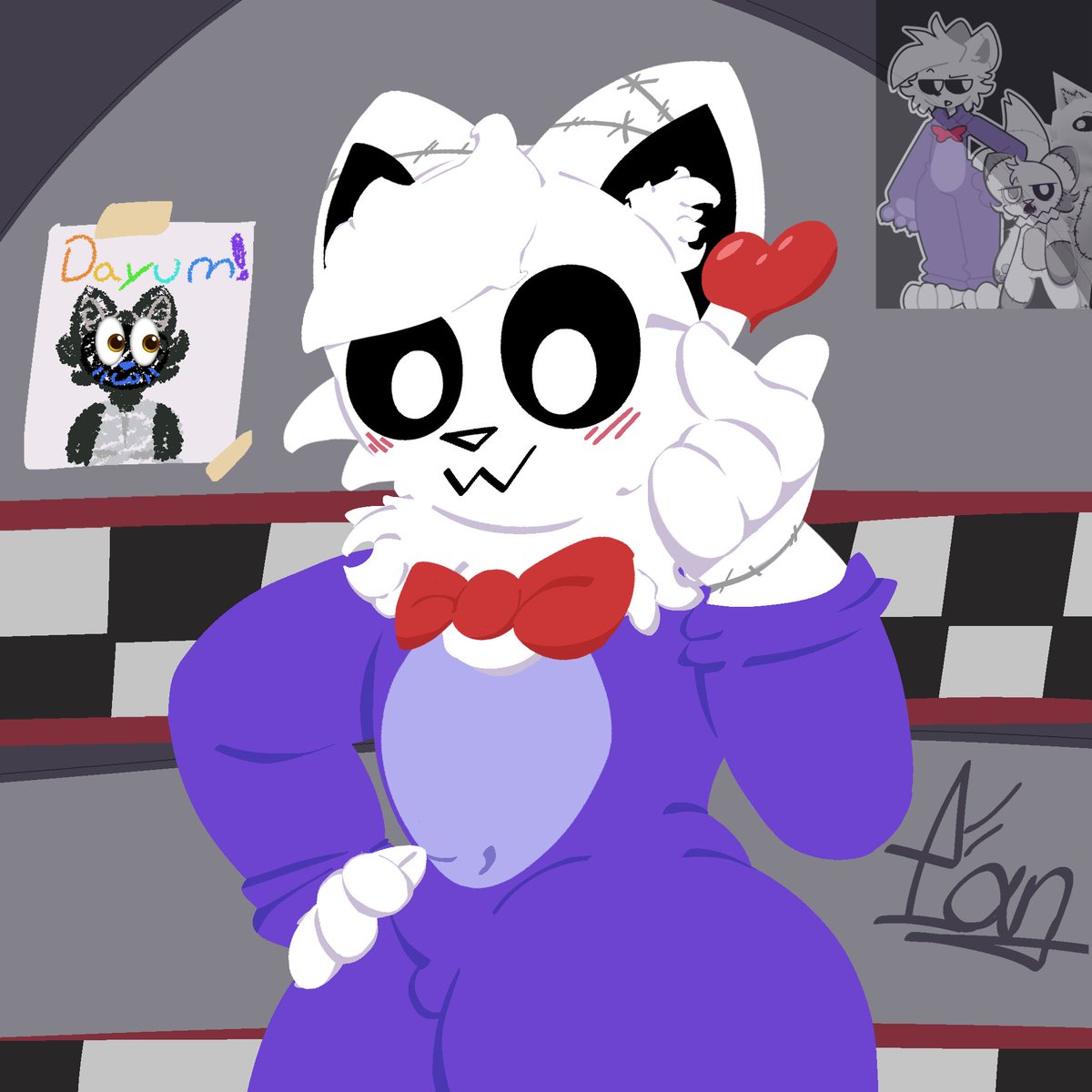 Weeeenop no suelo subir mucho en esta cuenta pero acá esta un fanart del peluche/furro de <a href="/DogmaKat/">DogmaKat</a> :333

Mi creador fav absoluto en este nicho xd