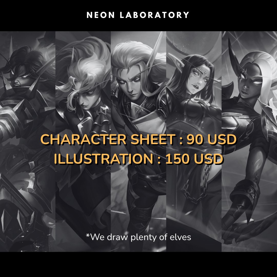 NeonLaboratory's tweet image. Always open for commissions, occasionally open for sanity
#neonlab #oc #charactersheet #fantasy #elf #Elves