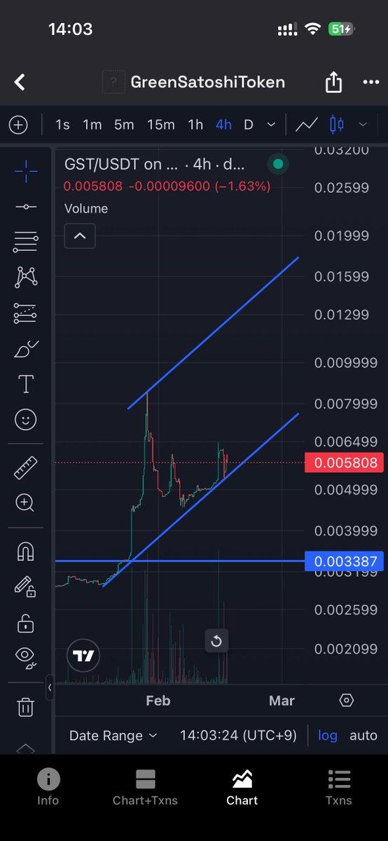#STEPN🌏
#pGST
#P国

$pGST 4H
2/14→2/16

GSTが指数になっている仕様は面白い
淡々と🧘‍♂️