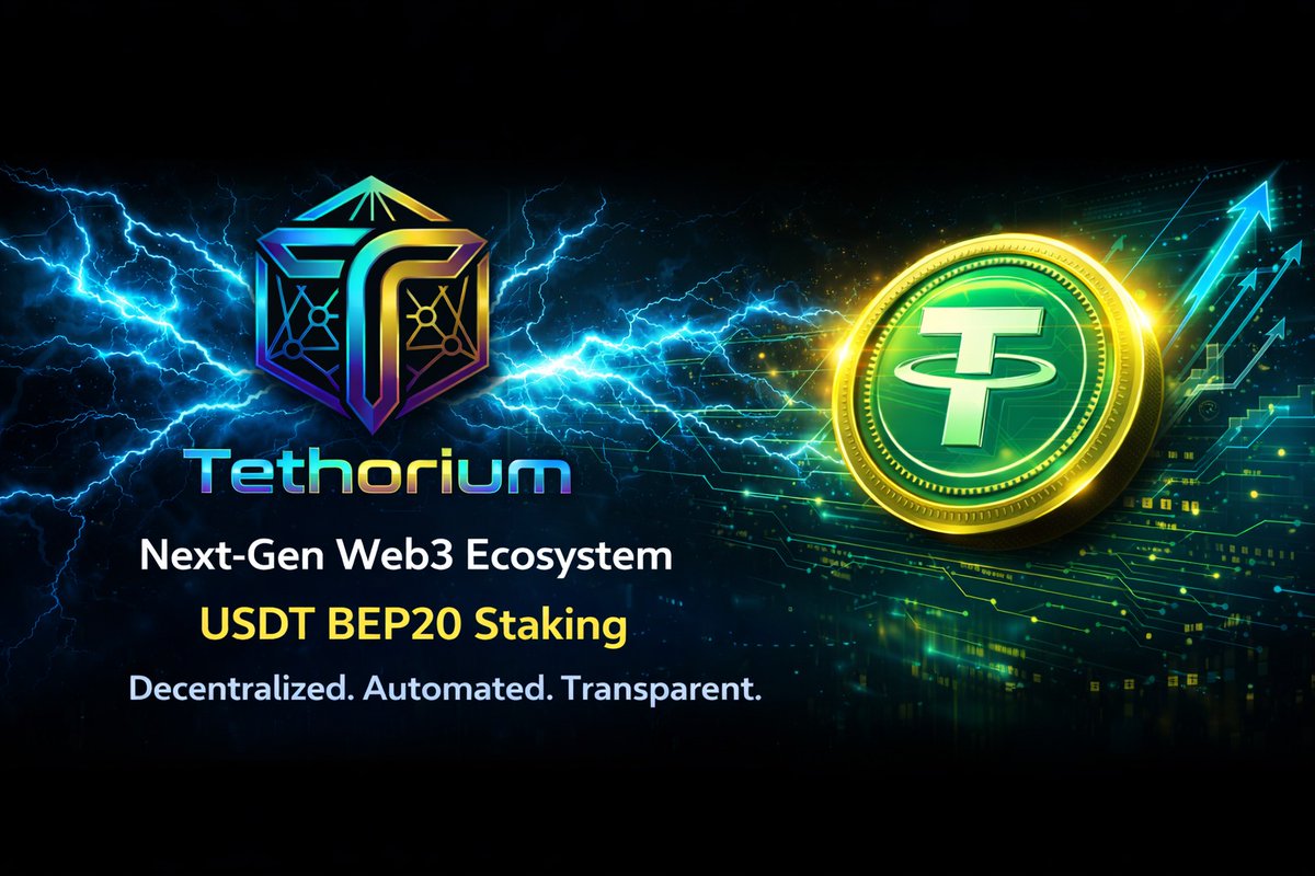 tethorium22's tweet photo. 🔗 Where BNB BEP20 Meets Community Innovation

Tethoriums is a Web3 blockchain-based ecosystem built on the BNB Smart Chain infrastructure, focused on smart contract technology and decentralized participation.

🔹 On-chain transparency
🔹 Community-driven network growth
🔹 DeFi technology exploration
🔹 Structured blockchain engagement

This platform is designed to support education, collaboration, and blockchain innovation within a decentralized framework.

Web3 technology platform
BNB Smart Chain ecosystem
USDT BEP20 blockchain system
Smart contract infrastructure
Decentralized blockchain model
Digital asset technology
DeFi research ecosystem

Stay connected, stay updated — the journey is just getting started.
🌐 Visit: https://t.co/5QqIyiSf9B
✅ https://t.co/n9eO2xVQbg
📢 https://t.co/4zkZAWV4WY
🐦 https://t.co/lnhzTfvzpz

#Web3Technology
#BNBSmartChain
#BlockchainInnovation
#DeFiTechnology
#SmartContract
#DigitalAssets
#Web3Community