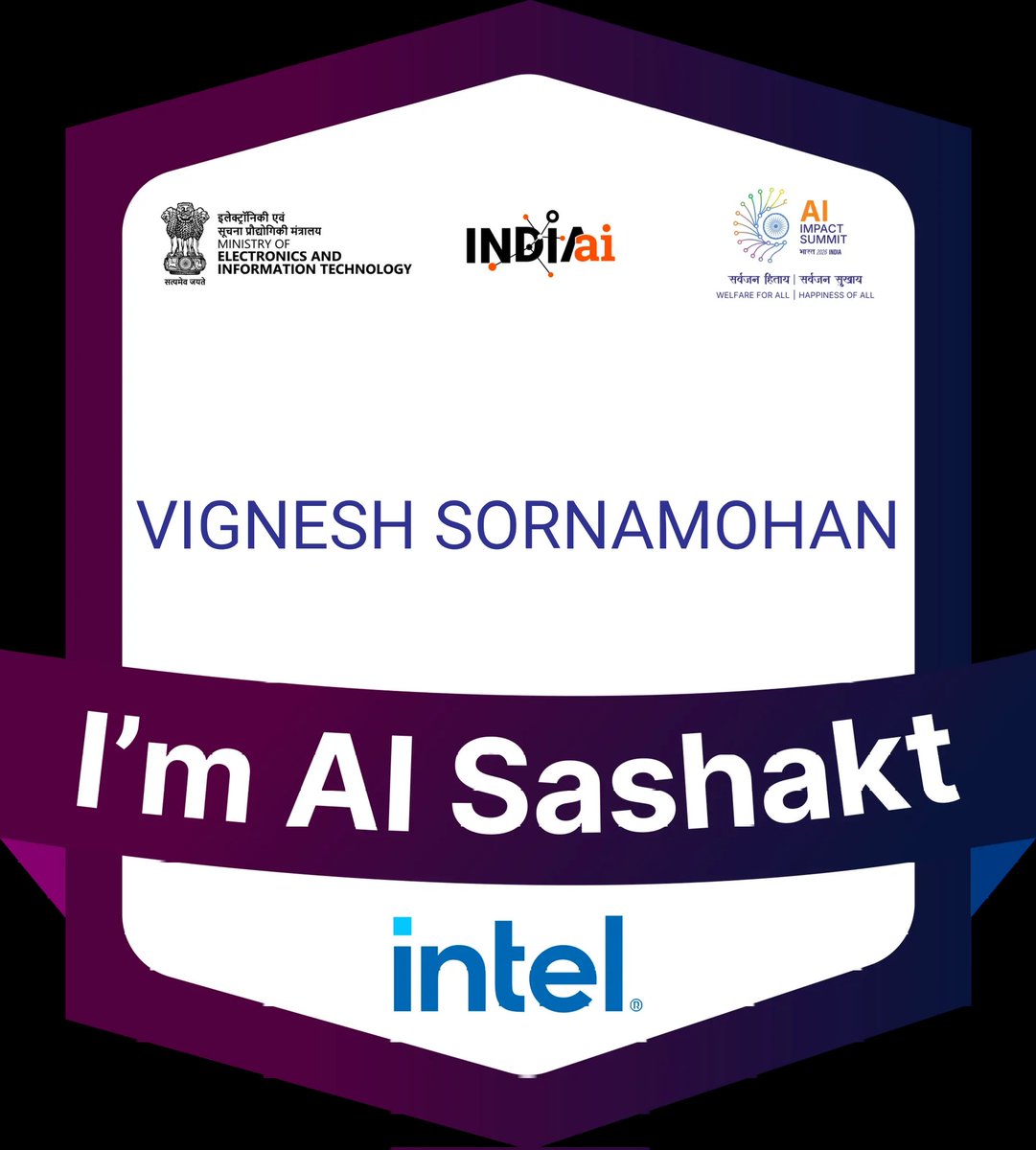 Vignesh Sornamohan tweet media