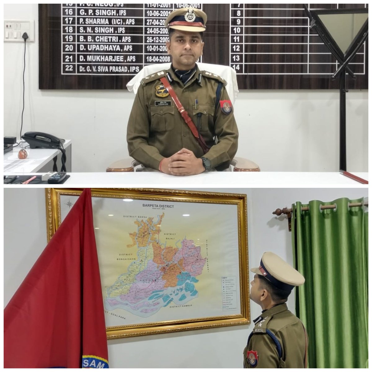 Barpeta_Police's tweet photo. @Barpeta_Police warmly welcomes Shri Pushkin Jain, IPS, on his appointment as the new SSP, Barpeta. We look forward to reaching new milestones&amp;maintaining the highest standards of service &amp; excellence under his esteemed leadership in the days to come.
@DGPAssamPolice
@assampolice https://t.co/CKY9eBs95u