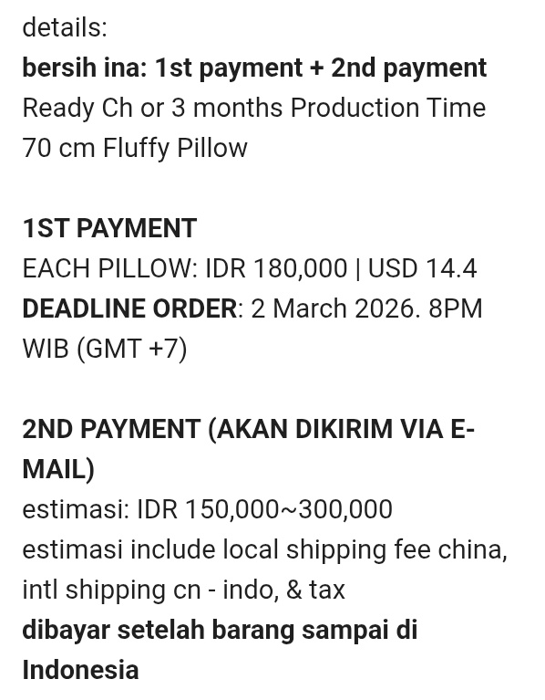 takoyakinyu's tweet photo. [🇮🇩.🌏 go help rt/like]

HAIKYUU ; "Huge Pillow 70cm Batch 5"

💰 180.000 / each
💰 USD 14.4 / each
❌ ISF+tax (chn) 
CLOSE: Mar 2, 2026. 8PM WIB (GMT+7)

FAQ: https://t.co/TsDW7yUzyL 
order &amp; details: https://t.co/aRiVKKV1Tw https://t.co/2eYiZlQZfb