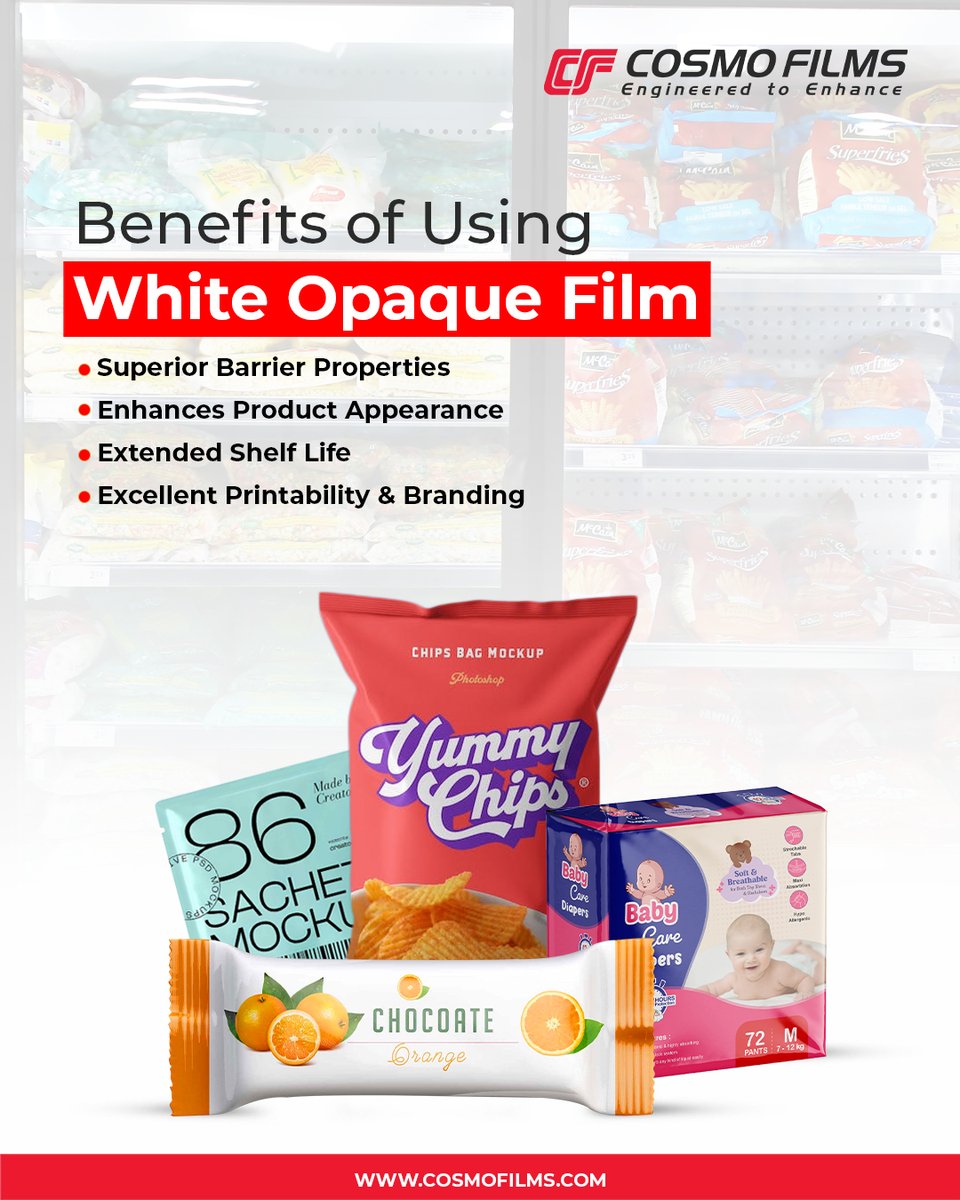 CosmoFilmsLtd's tweet photo. Our Matte Flexible Packaging Films offer a smooth, non-glossy finish that feels premium and stands out on the shelf, while also protecting products from moisture &amp; external factors.

Discover more - https://t.co/xYZN7UkieI

#cosmofilms #flexiblepackaging #mattefilms https://t.co/z9ba7GbT42