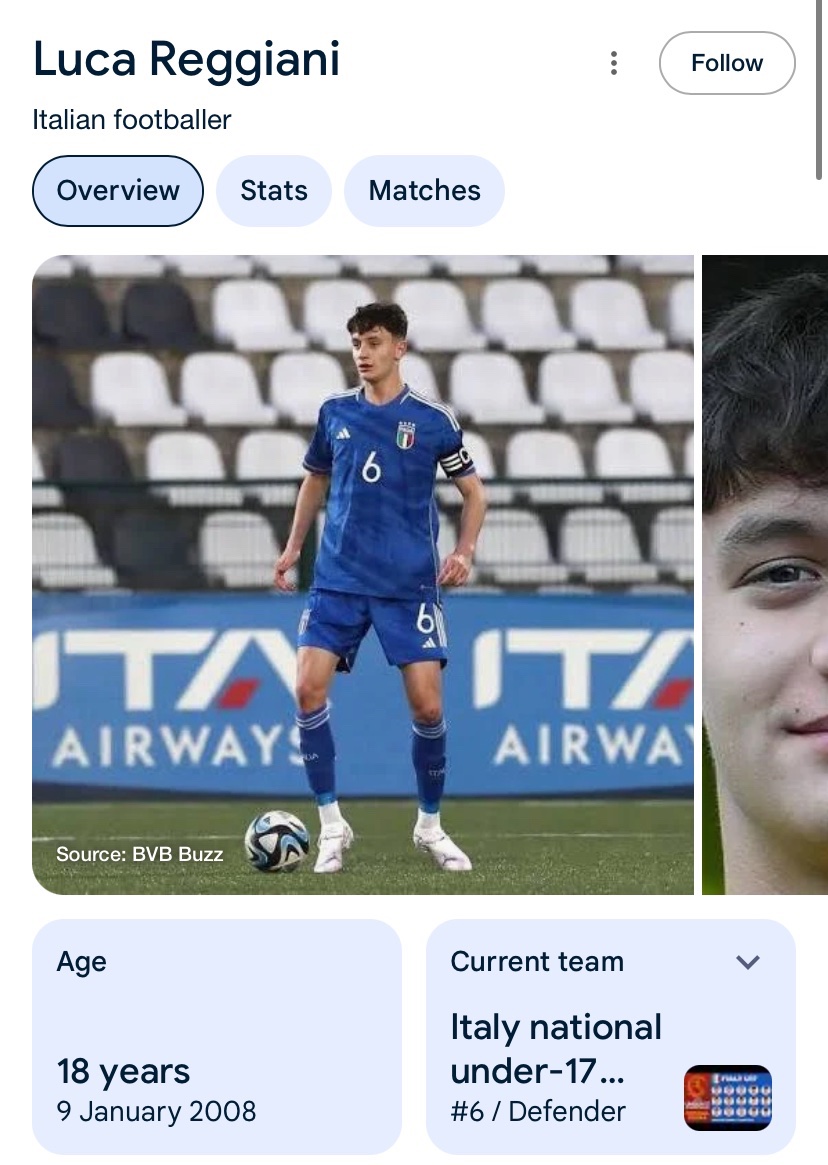 TERIMA KASIH <a href="/BVB/">Borussia Dortmund</a> 👌🙏🏽

Luca Reggiani 🇮🇹 (18thn) sudah diberikan debut tim senior dalam 2 match terakhir di Bundesliga. 

Tinggal menunggu Samuele Inacio dikasih debut juga ni. ☺️ 

Keduanya adalah punggawa 🇮🇹 saat raih peringkat 3 World Cup U17 2025.

Dortmund yang bukan klub