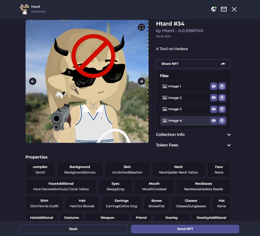 🎉🎁$htard NFT GIVEAWAY🎁🎉
Like❤️
RT♻️
Follow👥
Tag one🗣️

Win Htard #0034:
explore.hashpack.app/nft/0.0.957286…

$hbar Tards will contain: 1 JPG, 1 SVG Line Art, 1 PFP PNG head, 1 PFP PNG character