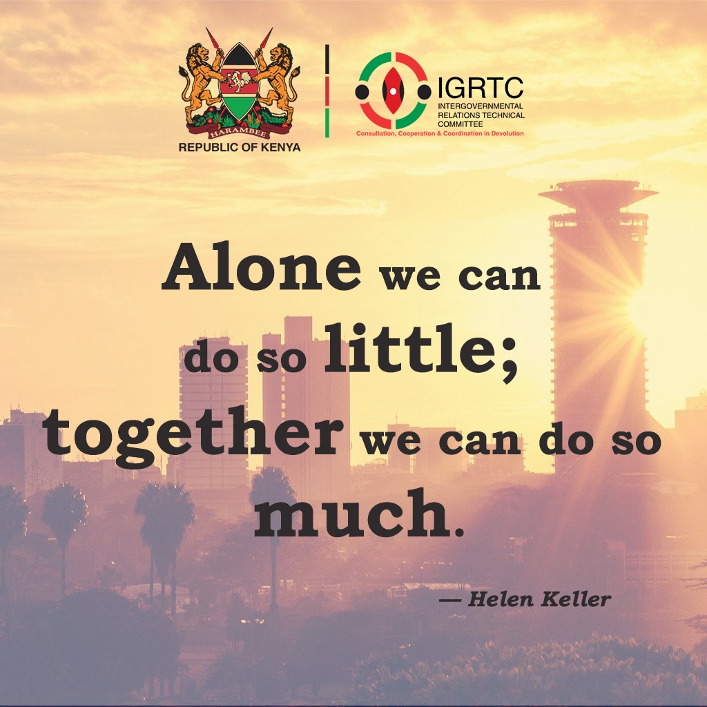 IGRTC_KE's tweet photo. Have a blessed week
#motivationmonday
#IntergovernmentalRelations https://t.co/7ARgmp2UEu