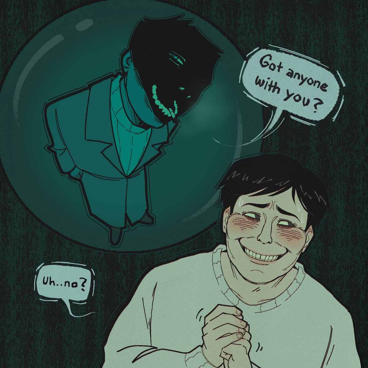 Little does visitor protag know.. he’s just entered freak domain expansion 
#palegun