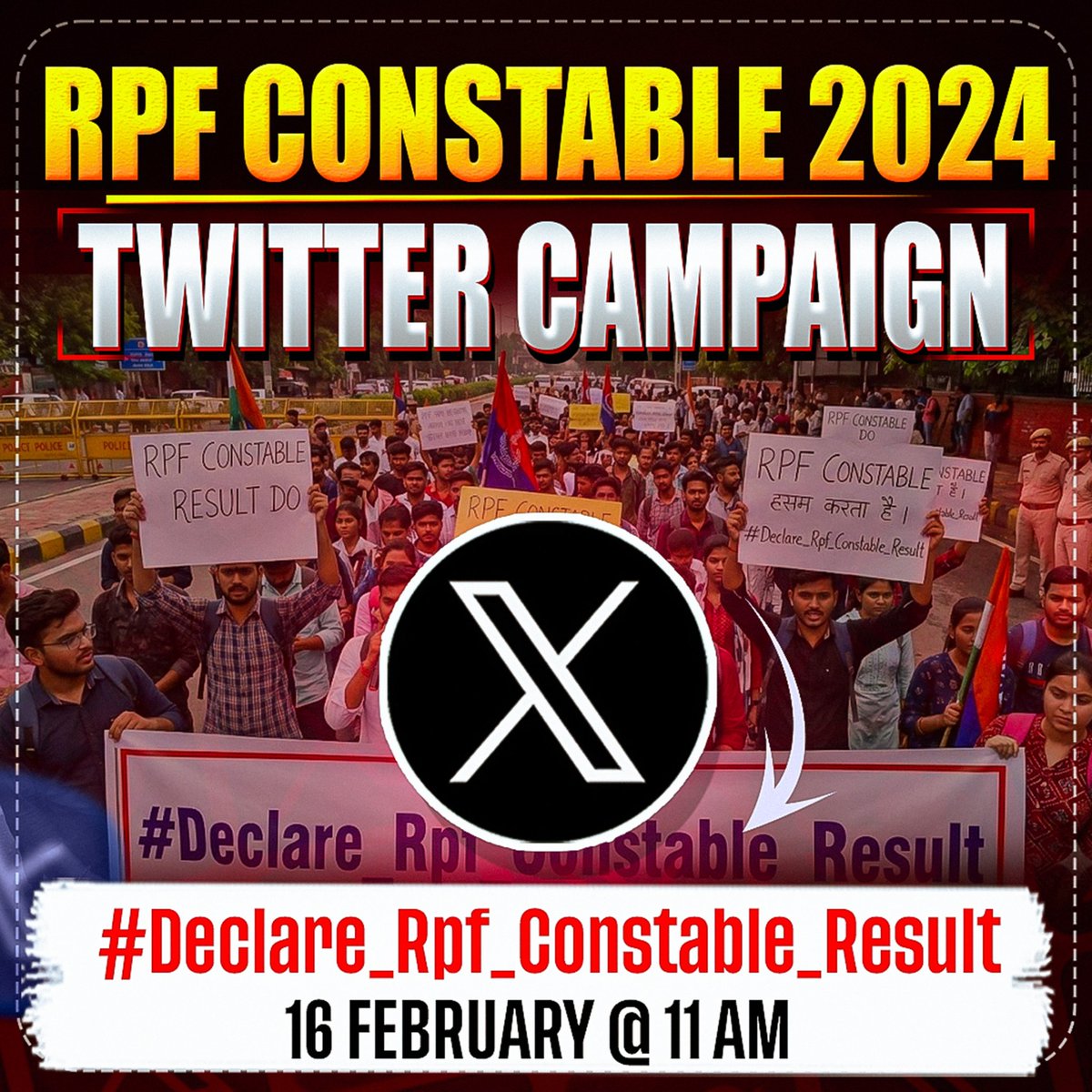 YadavAkhilesh_0's tweet photo. RPF Constable 2024 के अभ्यर्थियों की मेहनत और भविष्य दोनों अधर में लटके हुए हैं 
अभ्यर्थियों अब और इंतज़ार नहीं कर सकता।
हजारों युवाओं का सपना रिज़ल्ट पर टिका है 

 कृपया जल्द परिणाम घोषित किया जाए।

🗓 16 February | ⏰ 11 AM

#Declare_Rpf_Constable_Result https://t.co/BFaSBkWylU
