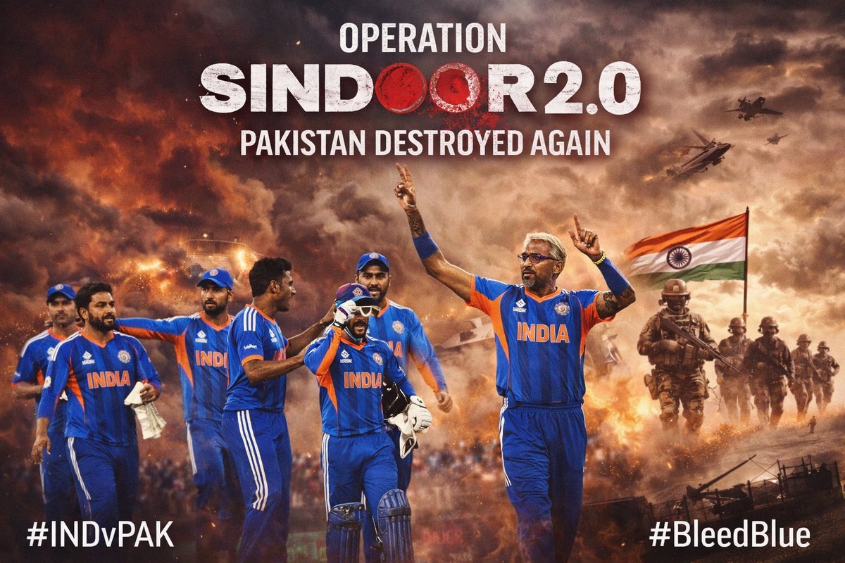 Operation Sindoor #OperationSindoor  Destroyed the porkis in may. Again humiliated in #AsiaCup. Again humiliated in #T20WorldCup #INDvsPAK .  #mohsinnaqvi