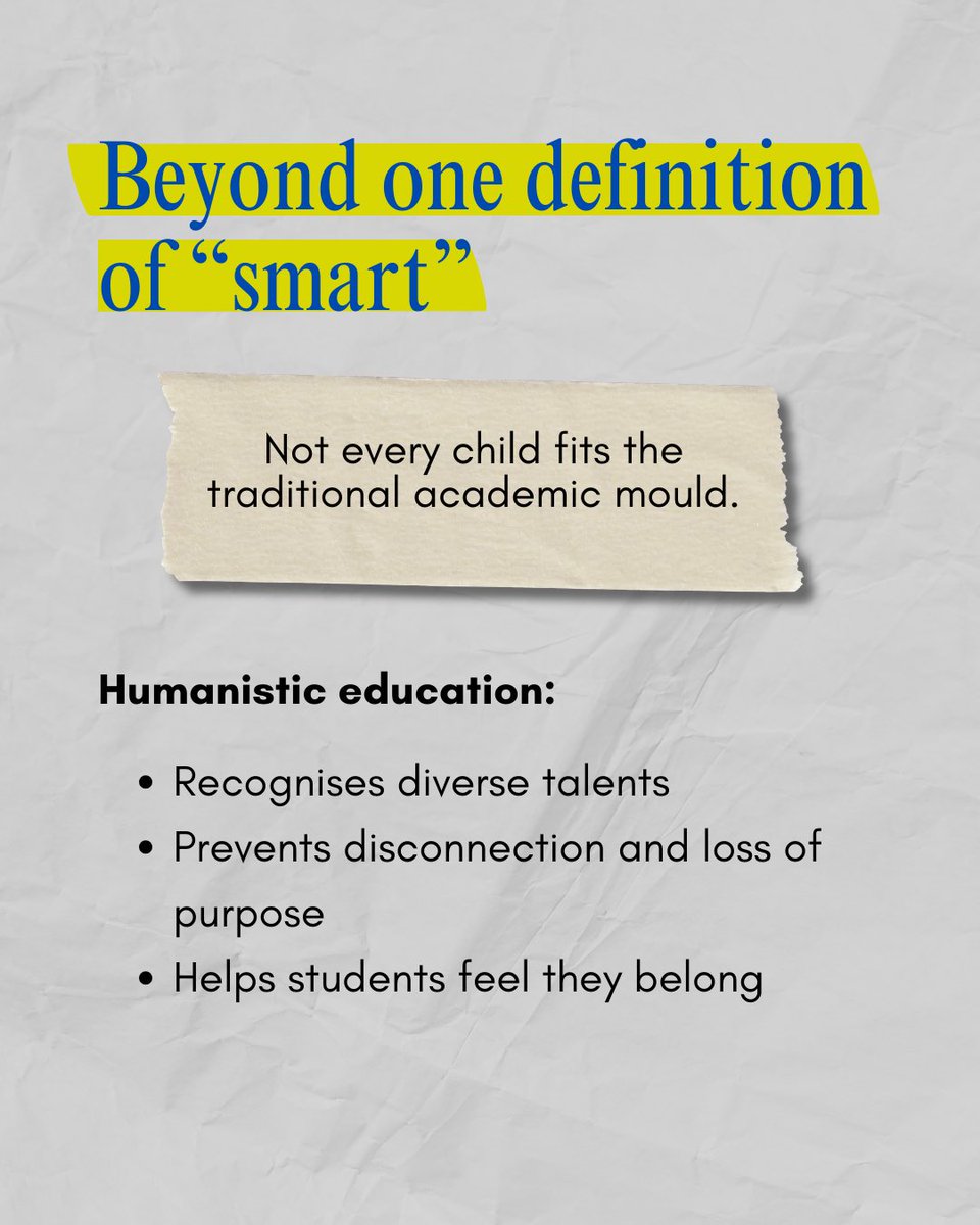 SchoolAdvisorMY's tweet photo. Did you know, countries like Singapore, the UK, Finland and Japan have already shifted their education approach to cultivating humanistic values, creativity and adaptability. Here’s why humanistic education is important for your kids. https://t.co/SVkN8RewrW