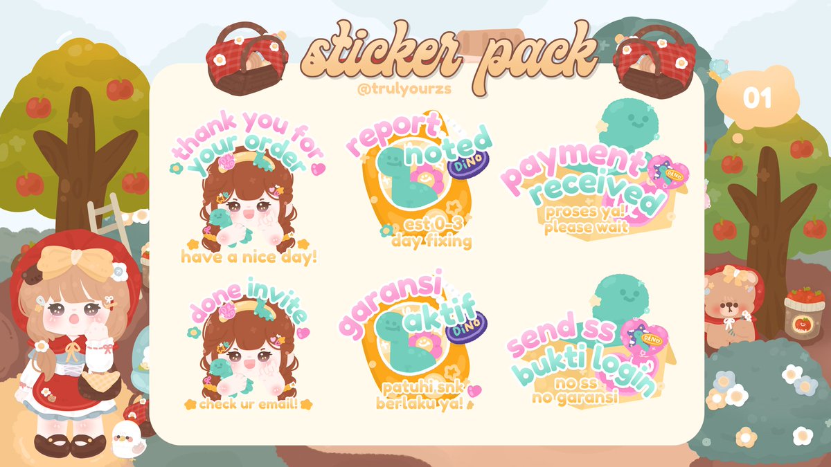 trulyourzs's tweet image. help rt please? thank you💗

hiluuu! akuu bawa 4 readystock sticker pack buat ba. code &amp;amp;&amp;amp; price tertera di alt! bole dijemput sekarang juga melalui dm atau wasap aku di bio yaa! 

[ #zonauang  #zonajajan  #zonaba ]