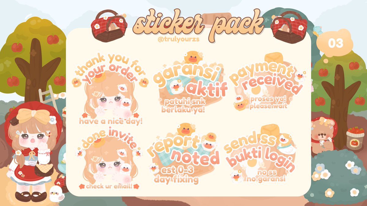 trulyourzs's tweet image. help rt please? thank you💗

hiluuu! akuu bawa 4 readystock sticker pack buat ba. code &amp;amp;&amp;amp; price tertera di alt! bole dijemput sekarang juga melalui dm atau wasap aku di bio yaa! 

[ #zonauang  #zonajajan  #zonaba ]