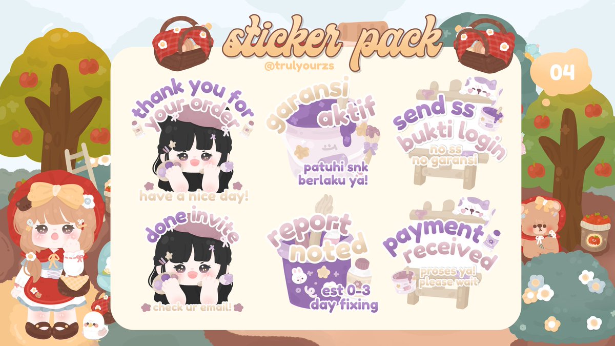 trulyourzs's tweet image. help rt please? thank you💗

hiluuu! akuu bawa 4 readystock sticker pack buat ba. code &amp;amp;&amp;amp; price tertera di alt! bole dijemput sekarang juga melalui dm atau wasap aku di bio yaa! 

[ #zonauang  #zonajajan  #zonaba ]