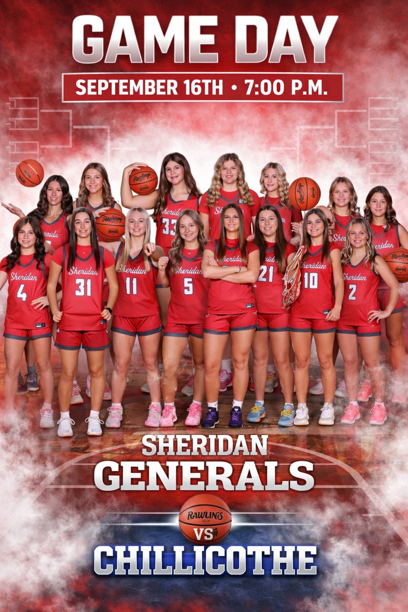 SportsPicsOhio's tweet photo. 🏀🏀. GAMEDAY 😤 😤 🔥 

@SheridanGeneral  @perkinsNLSD @LanceDupler @brandonhannahs @PCTsports   @JamisynStinson1    @SamBlackburnTR @SHS_GirlsBball @sidney_shonk10
@myliejo_10  @MrWalters225 https://t.co/QPl9sfGgER