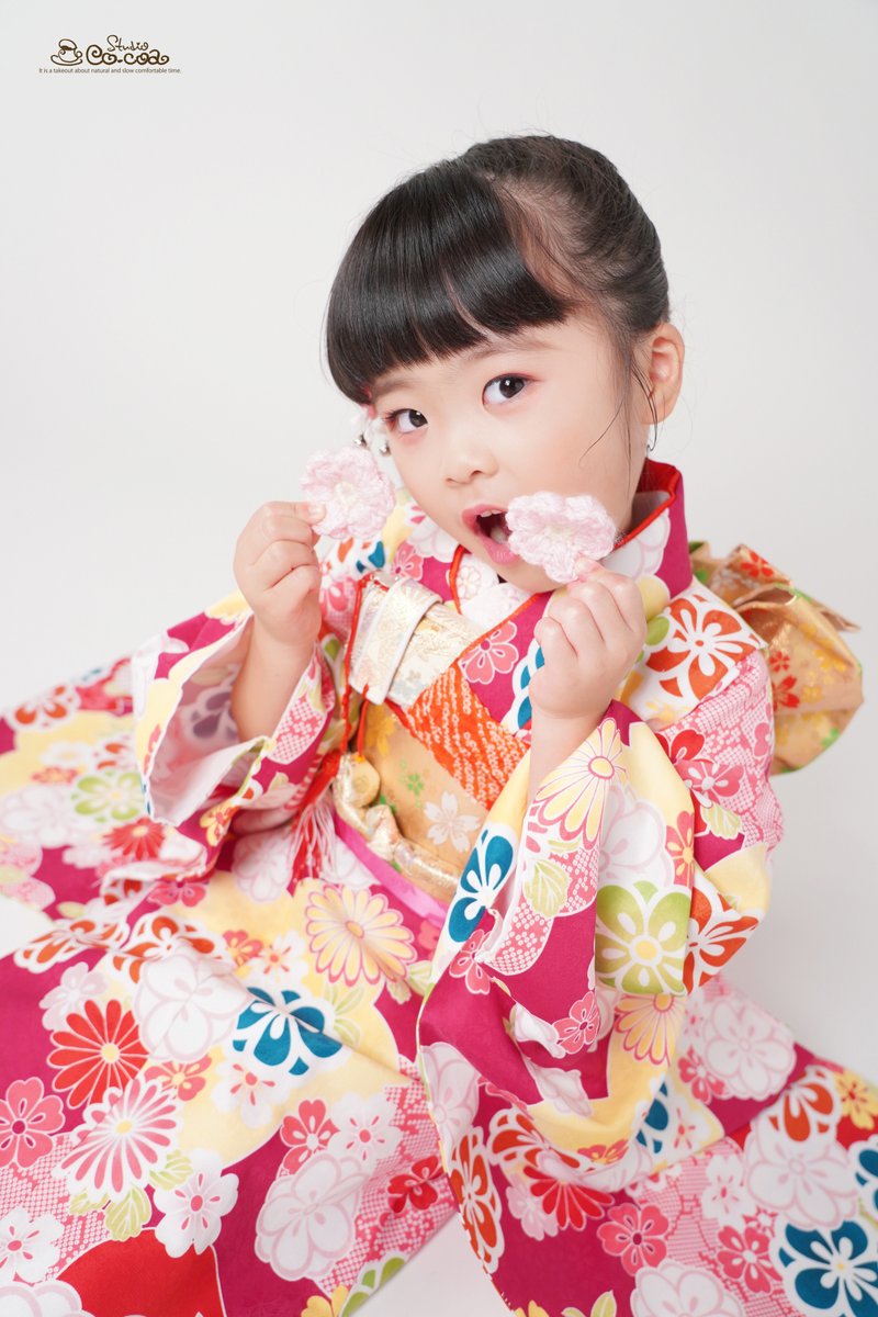 7歳七五三✨ モデルさんみたいに、とってもポーズが上手でした🌷 弟