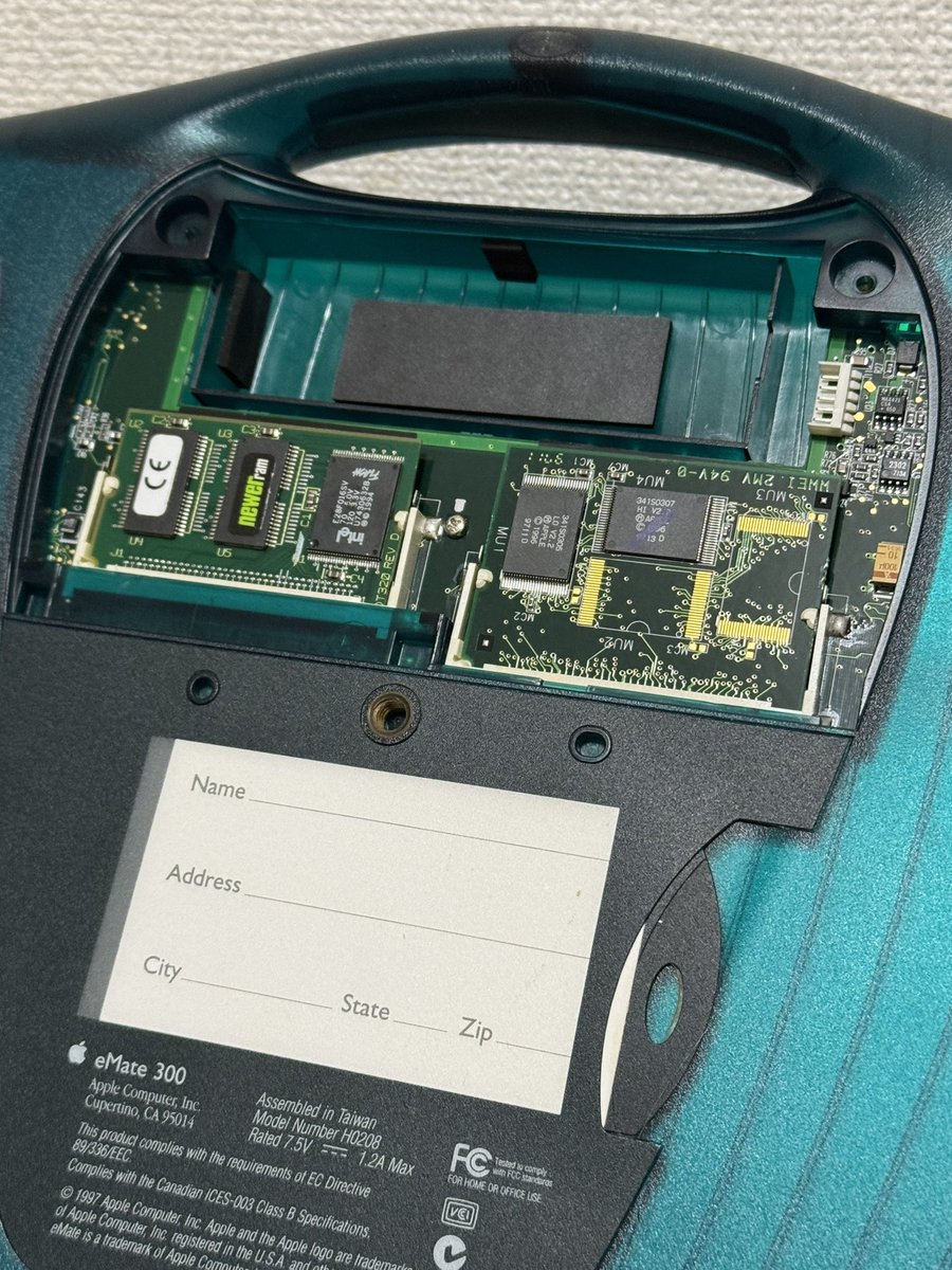 eMate300のバッテリーが充電不可に。このタイミングでニッケル水素タブ付バッテリー入手困難って残念過ぎ🫤