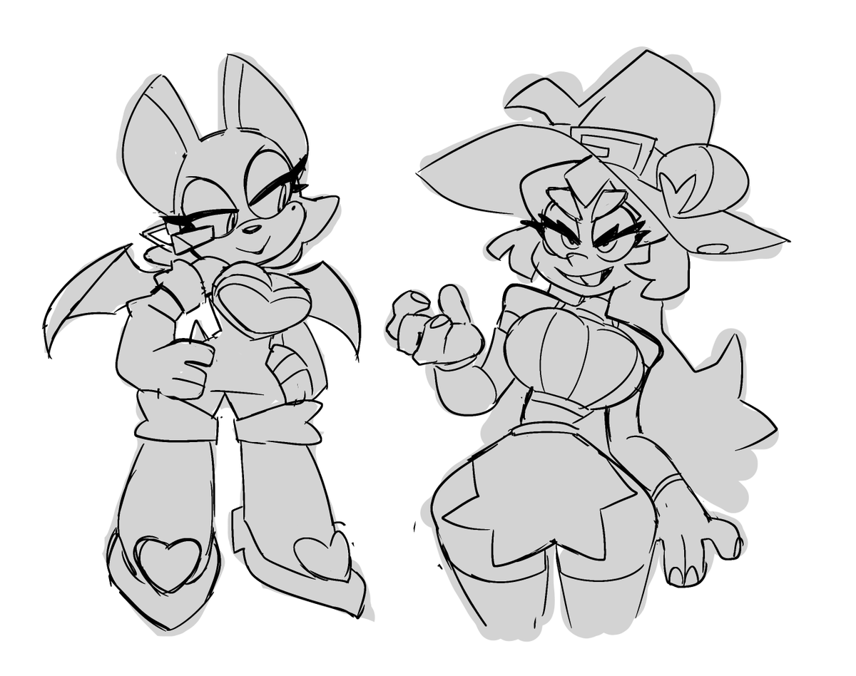 notsweetdandy's tweet image. A Bat and a Rat 
#BooTheART #SEGA