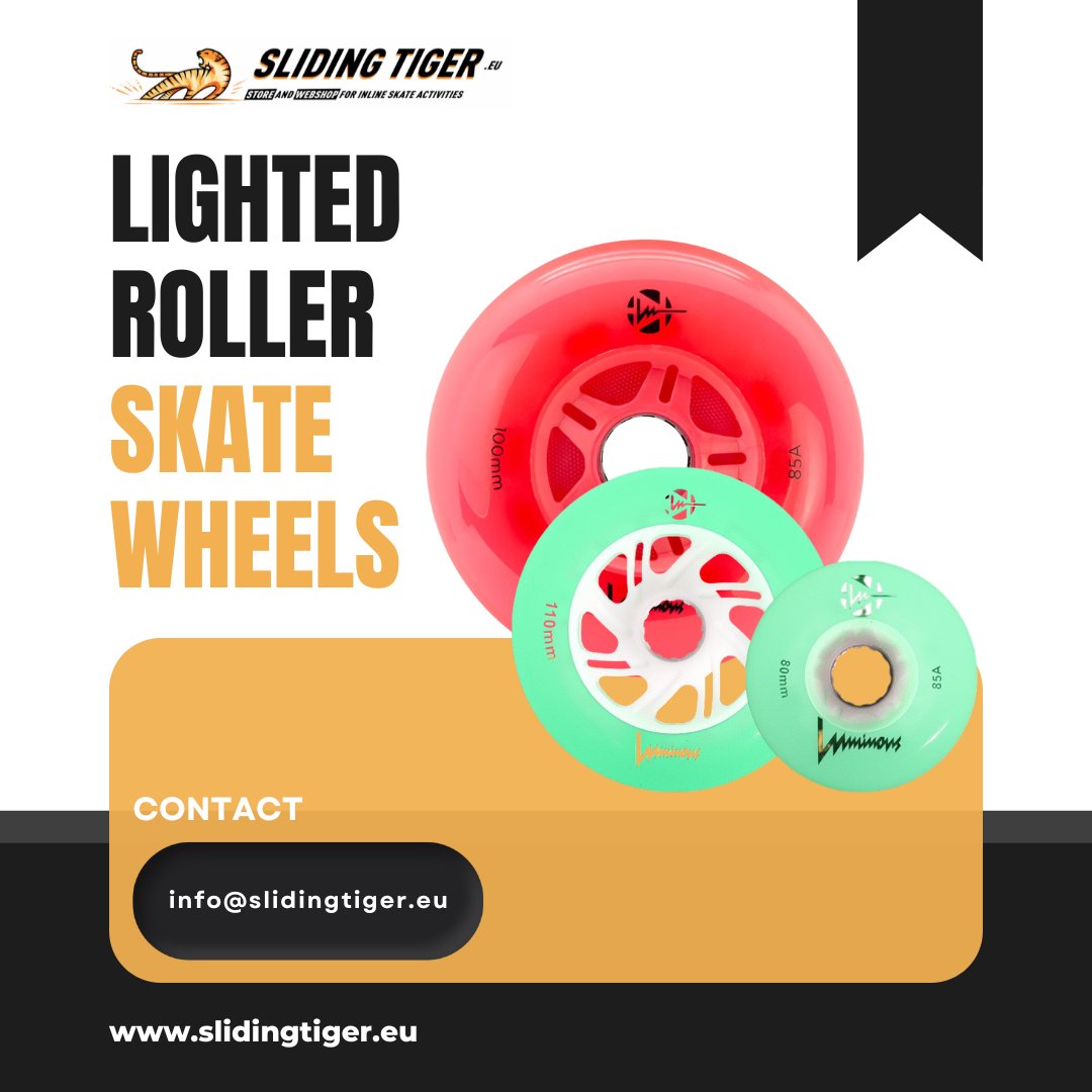 slidingtiger's tweet photo. Want to light up the night while skating? Sliding Tiger’s Lighted Roller Skate [A1.1][A1.2][A1.3]wheels aren’t just fun; they enhance visibility and safety for evening rides. Discover premium lighted wheels: https://t.co/PYOwhaKySR

#SlidingTiger #LightedSkateWheels #SkateSafe https://t.co/Kwx923kJiq