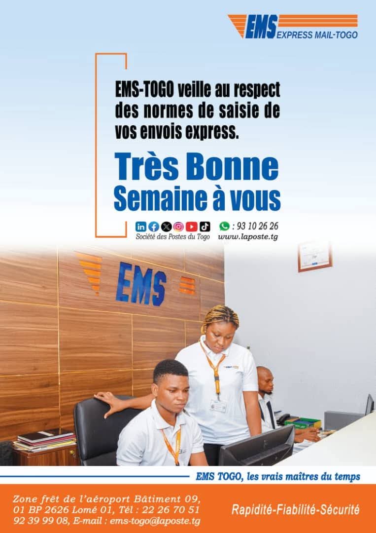 SOCIETE DES POSTES DU TOGO tweet media