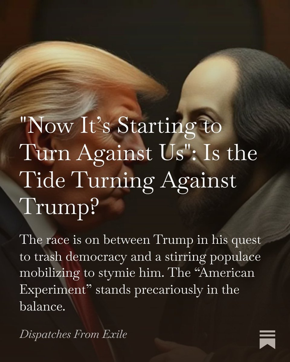 Historians will judge Trump’s tenure as “a tale told by an idiot, full of sound and fury, signifying nothing.”

But we are hardly out of the woods and things can turn in either direction. The “American Experiment” stands precariously in the balance.
jameslbruno.substack.com/p/now-its-star…