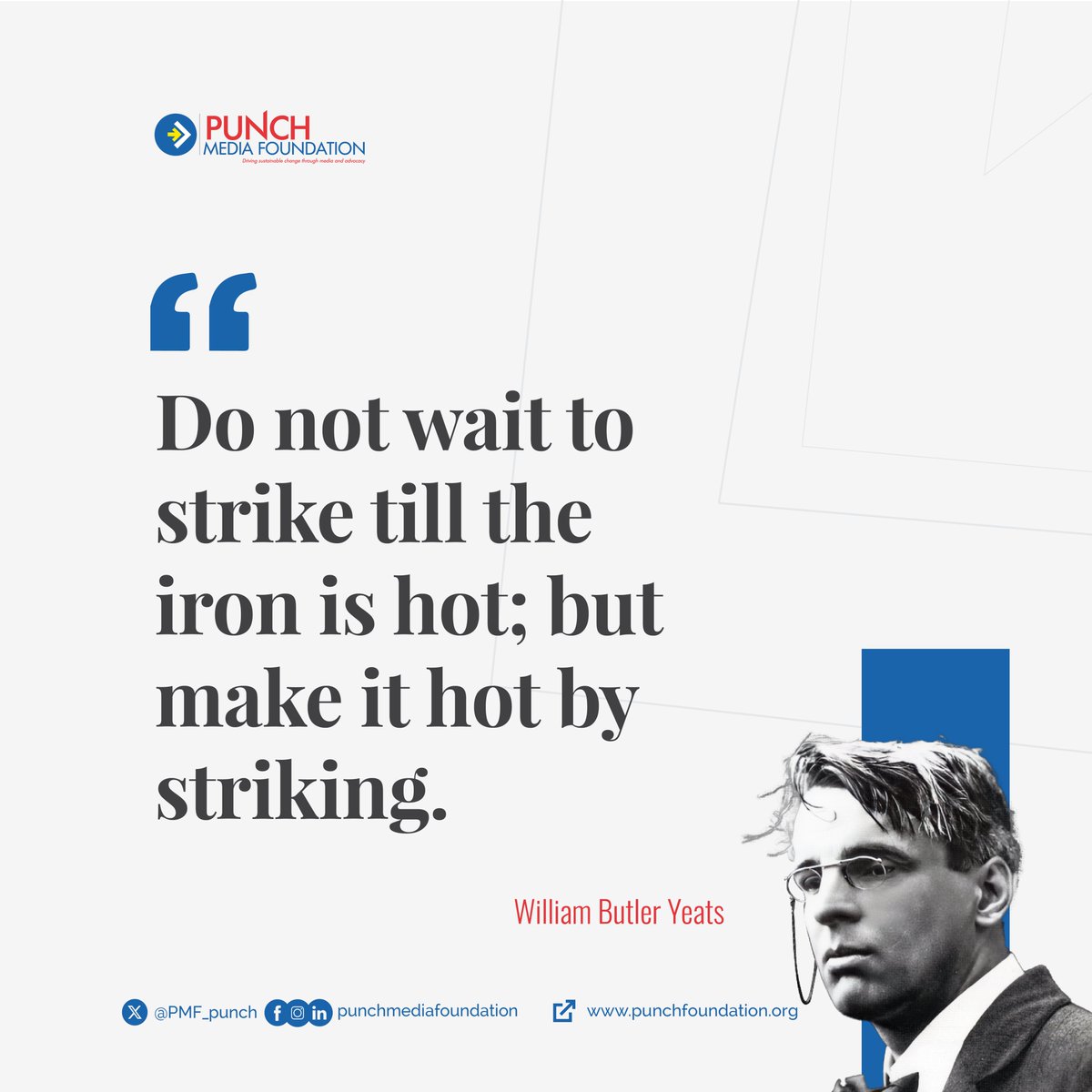 Opportunity rarely arrives fully formed, you create it through action, preparation and consistency.

This truth fuels our work at PMF, where we proactively drive conversations that shape justice, accountability and civic engagement.

This week, don’t wait for perfect conditions.